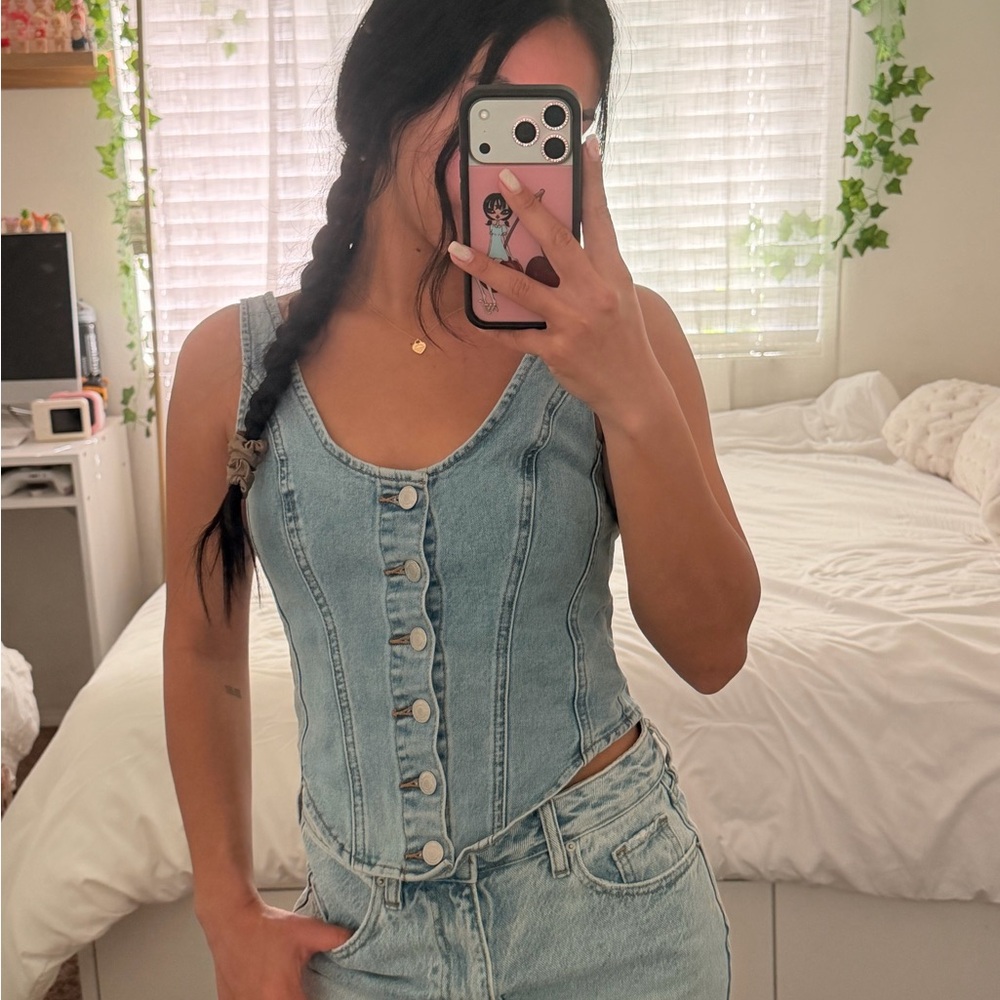 Meshki Light Blue Denim Shirt